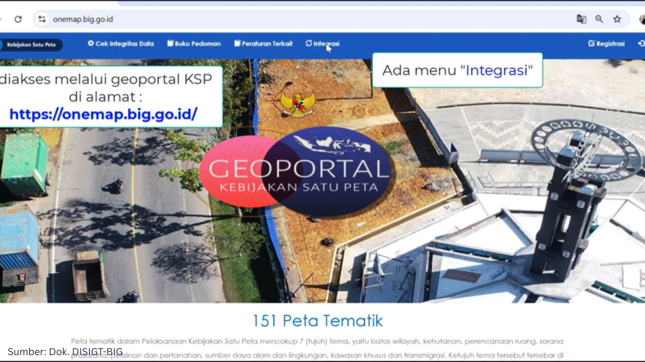 BIG Luncurkan Aplikasi Integrasi Informasi Geospasial Tematik untuk Tata Kelola Data Nasional