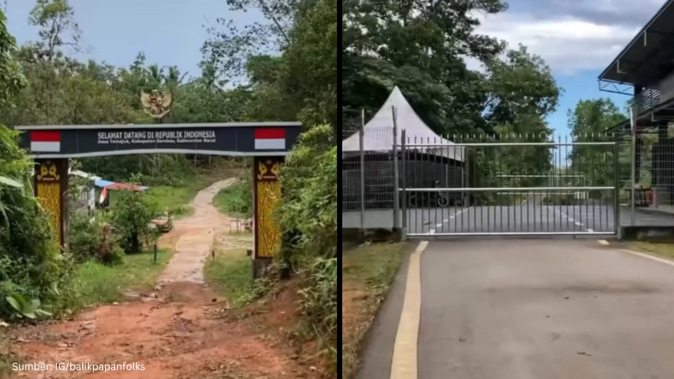 Jurang Kesejahteraan Tercermin dari Garis Perbatasan antara Indonesia dan Malaysia - Gambar 1