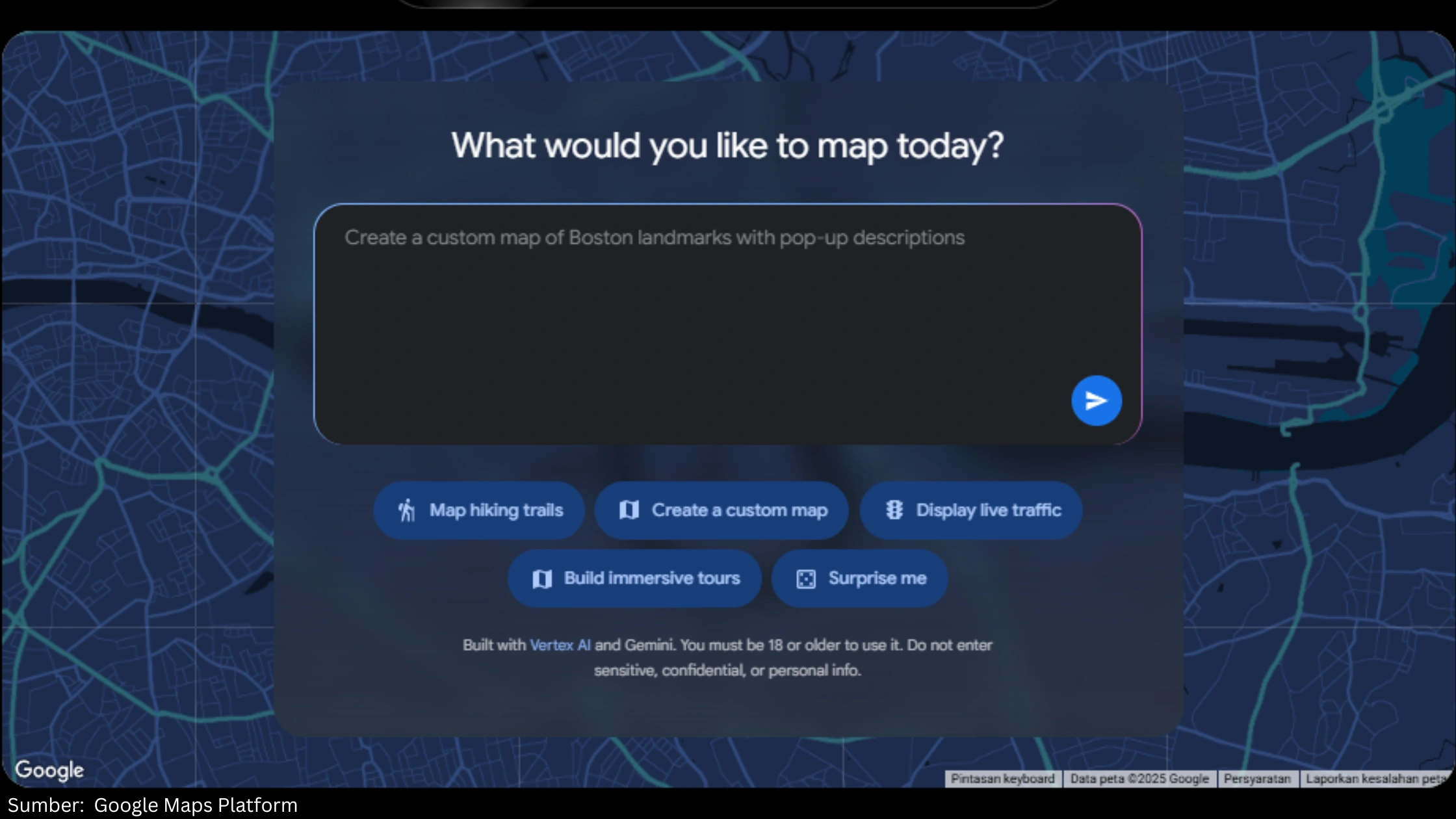 Google Maps Tambahkan Fitur AI Builder Tool, Berikan Pengguna Akses Penuh untuk Ciptakan Map Interaktif - Gambar 1