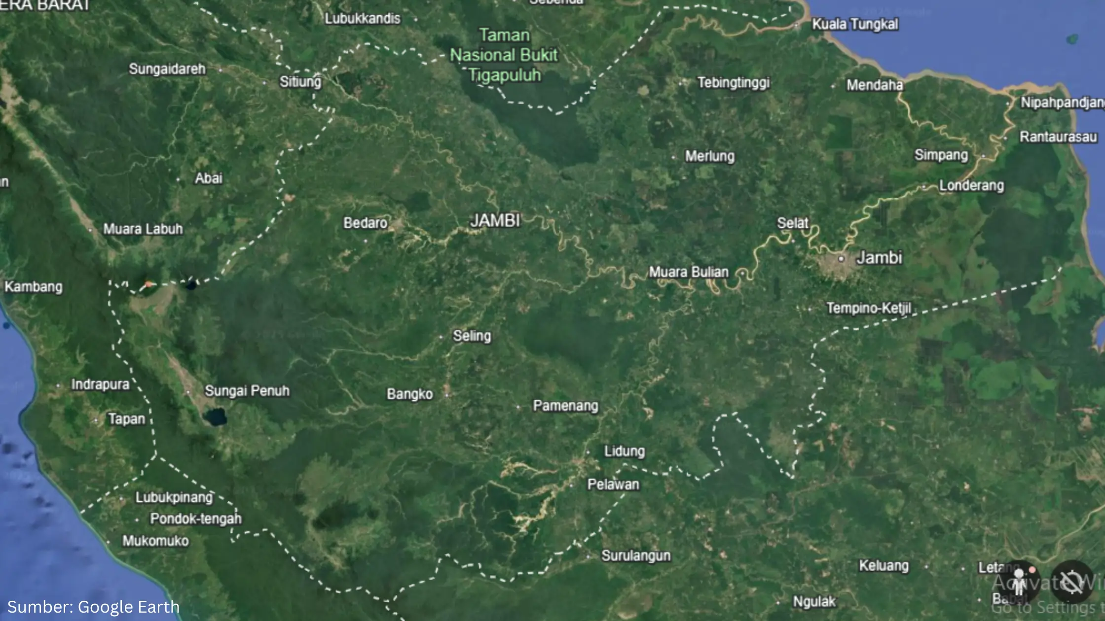 Citra Satelit Tunjukkan Jambi Kehilangan Hutan Hampir 10× Luas Kota Jambi - Gambar 2