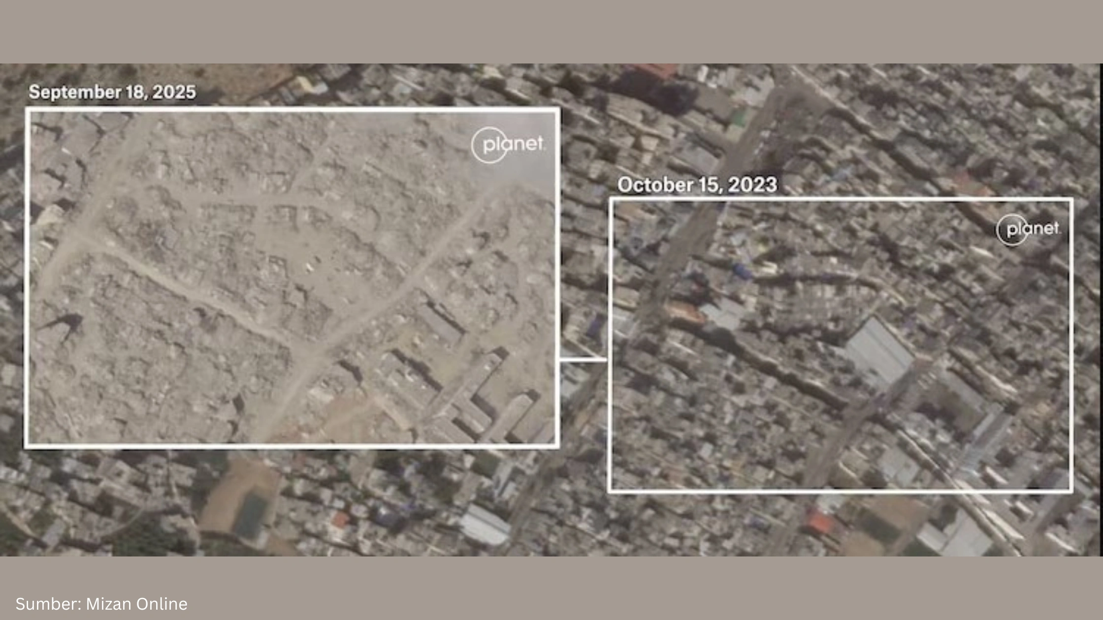 Data Geospasial Tunjukkan Perubahan Kota di Gaza Dua Tahun Terakhir - Gambar 1