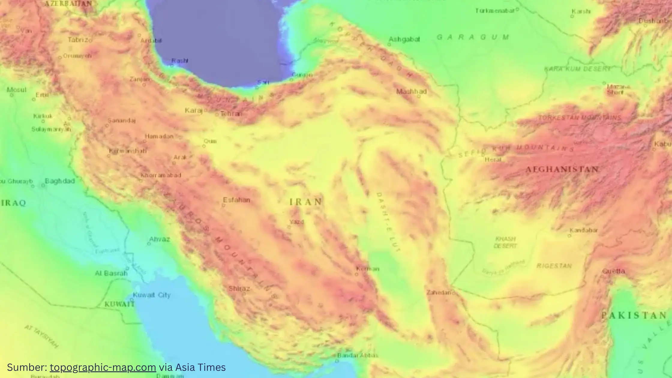 Mengenal Kekuatan Geografis Iran, Buat AS Mustahil Lakukan Invasi Darat - Gambar 1