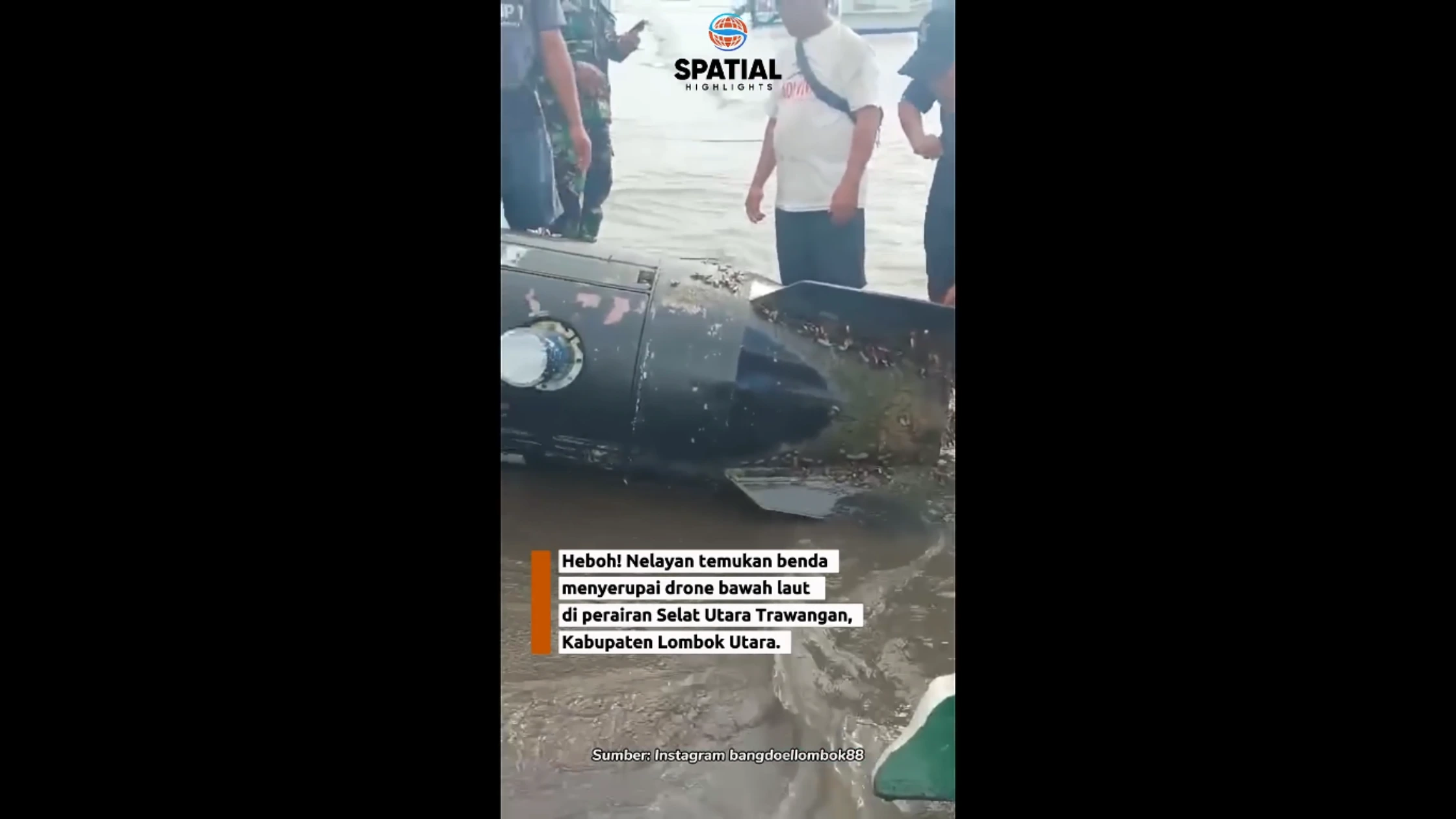 Drone Bawah Laut Tak Bertuan Ditemukan di Perairan Lombok