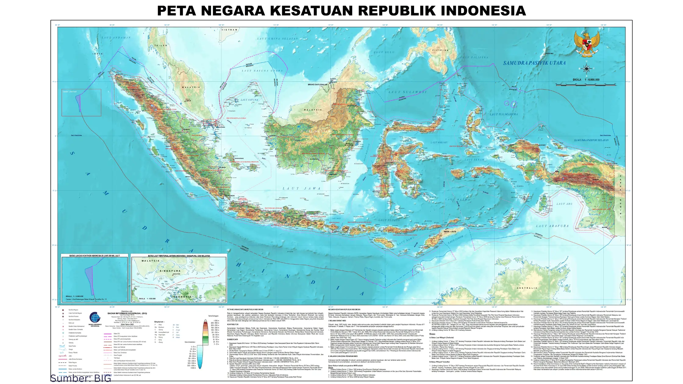 BIG Jelaskan Alasan Perubahan Beberapa Nama Negara di Peta Indonesia Terbaru