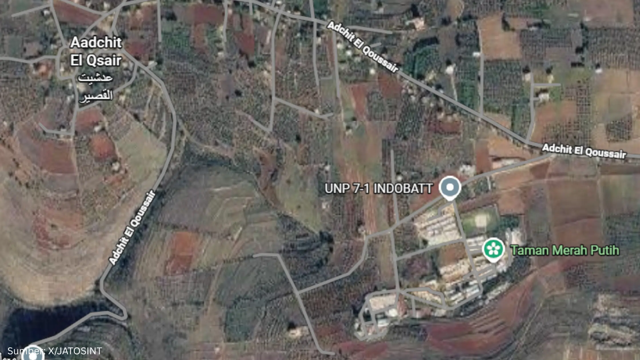 Citra Satelit Rekam Lokasi Terakhir Praka Farizal Rhomadhon di Lebanon