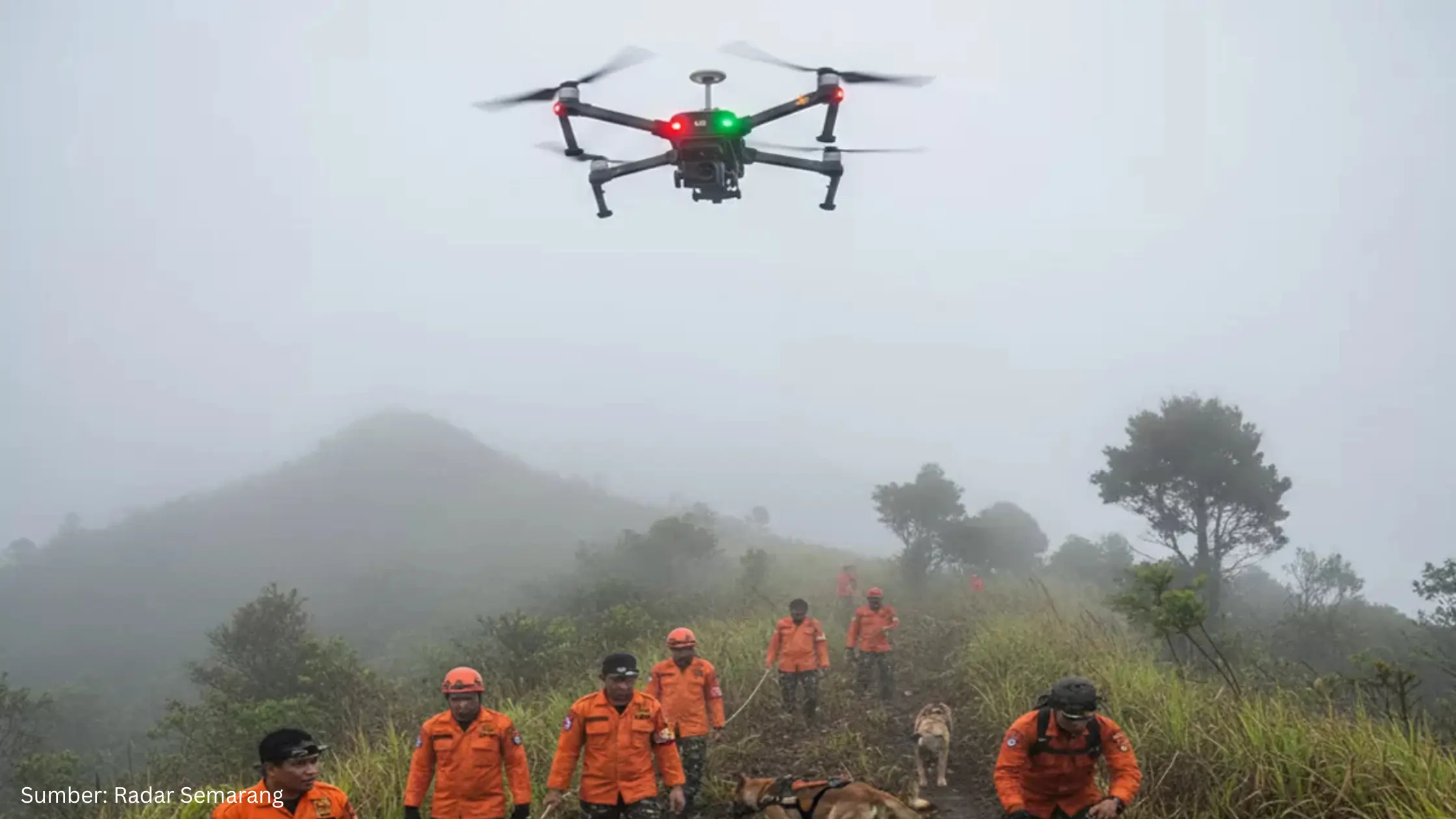 Drone Diterjunkan Bantu Cari Pendaki Mongkrang yang Hilang, Bagaimana Cara Kerjanya?