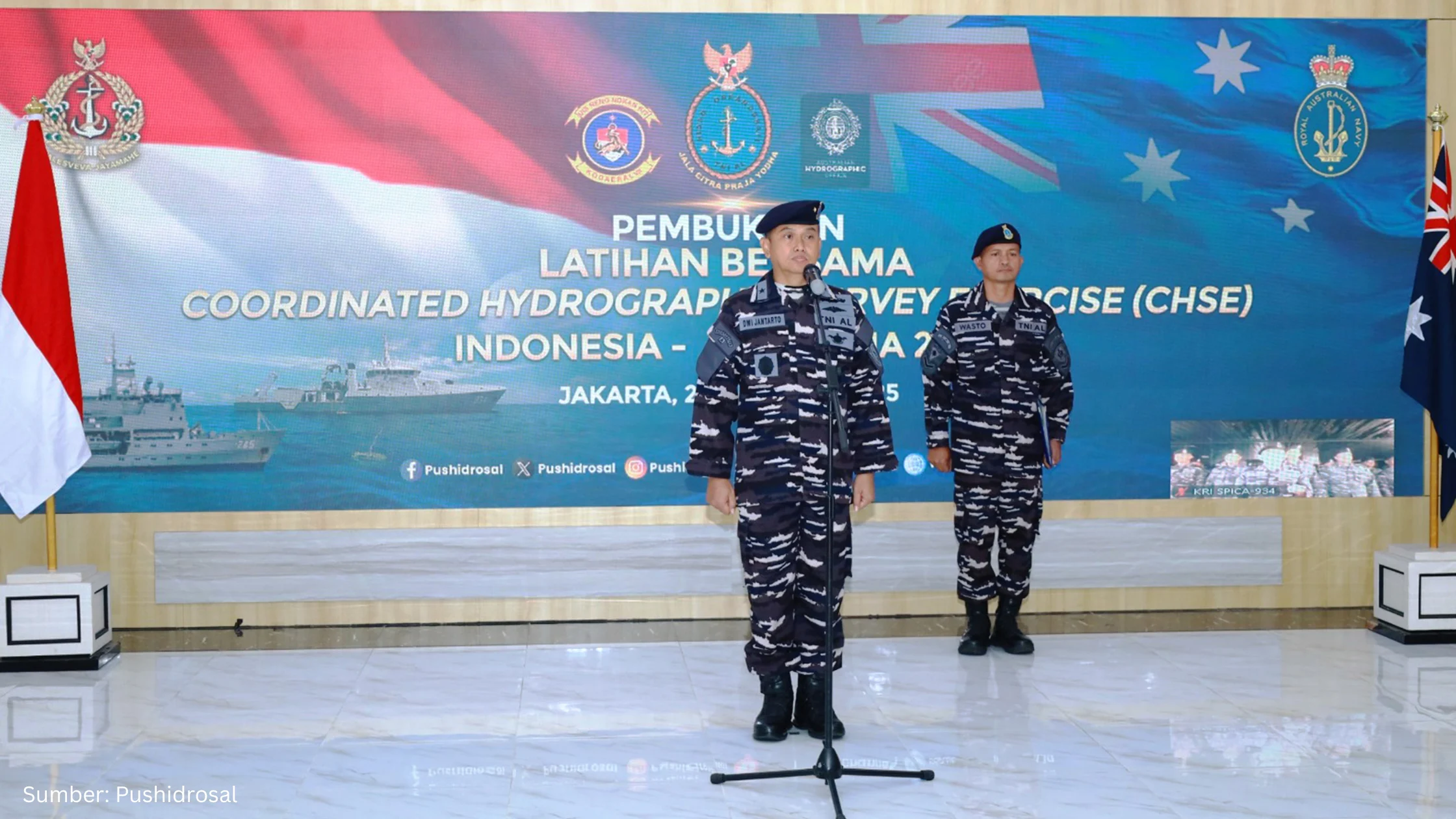 Indonesia dan Australia Perkuat Kolaborasi Survei Laut melalui Latihan CHSE 2025