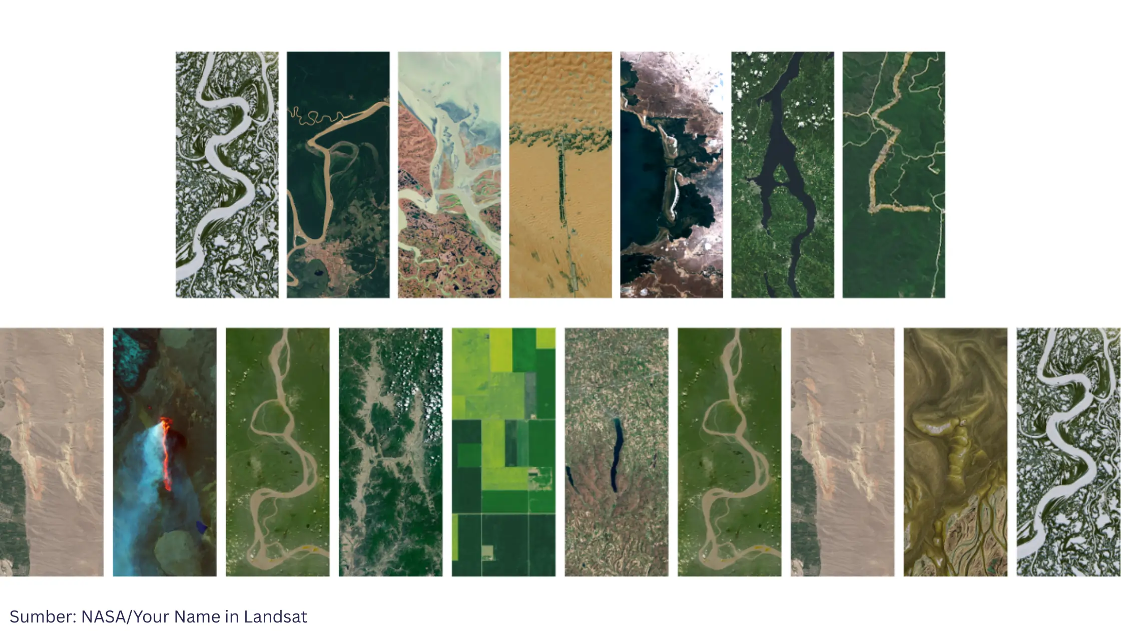 Kini Kamu Bisa Tulis Nama dari Citra Satelit Landsat, Ini Caranya