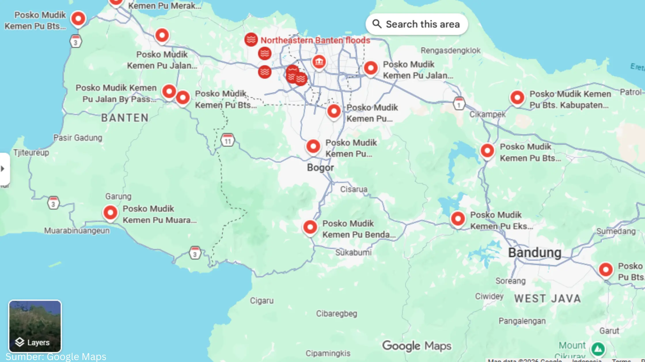 Kini Pemudik Bisa Cari 496 Posko Mudik Lebaran 2026 di Google Maps, Bagaimana Caranya?