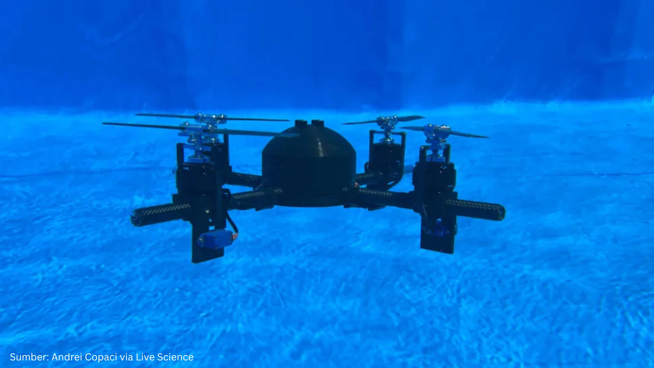 Mahasiswa Denmark Ciptakan Hybrid Drone yang Bisa Terbang Sekaligus Menyelam