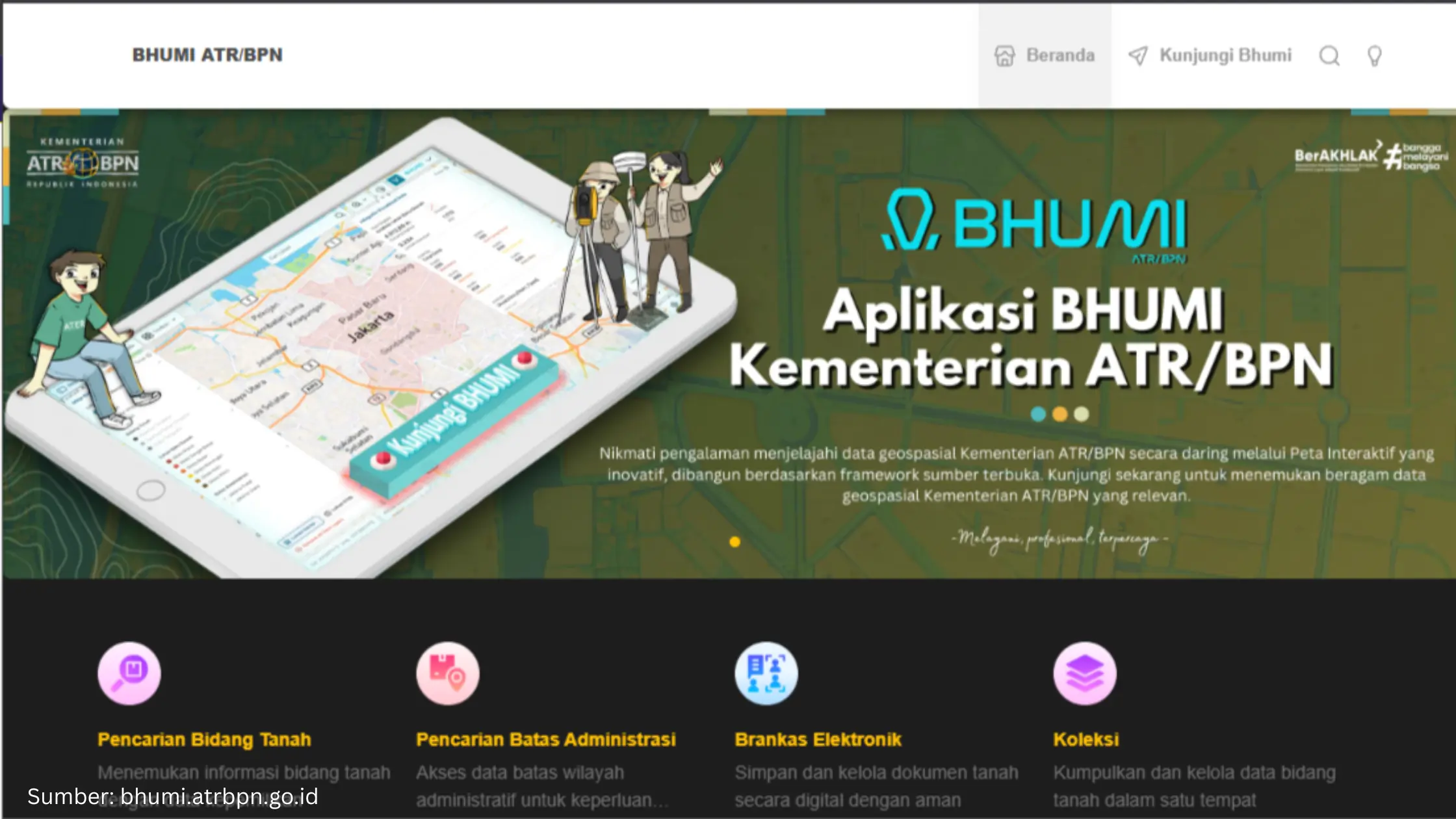 Mengenal Fitur-Fitur Bhumi, Aplikasi Terobosan Kementerian ATR/BPN