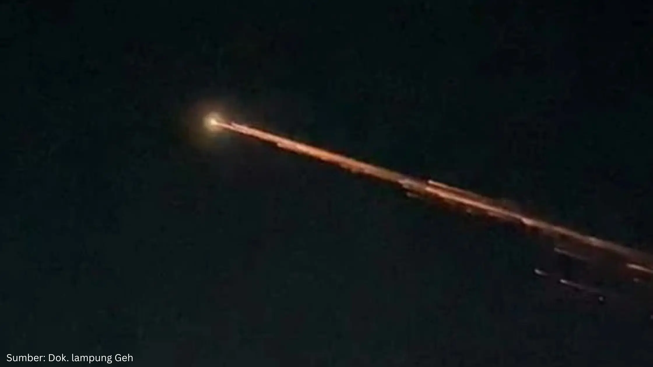 OAIL Pastikan Benda Bercahaya di Langit Lampung Merupakan Sampah Antariksa dari Roket Tiongkok