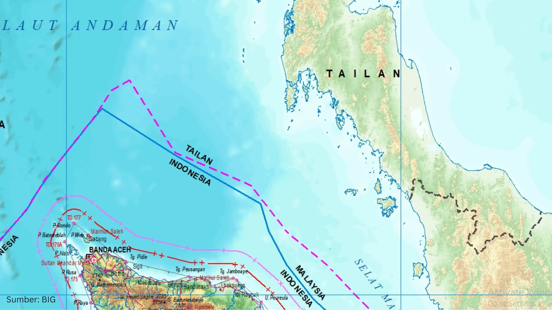 Peta Terbaru Indonesia Ubah Penyebutan ‘Thailand’ Menjadi ‘Tailan’