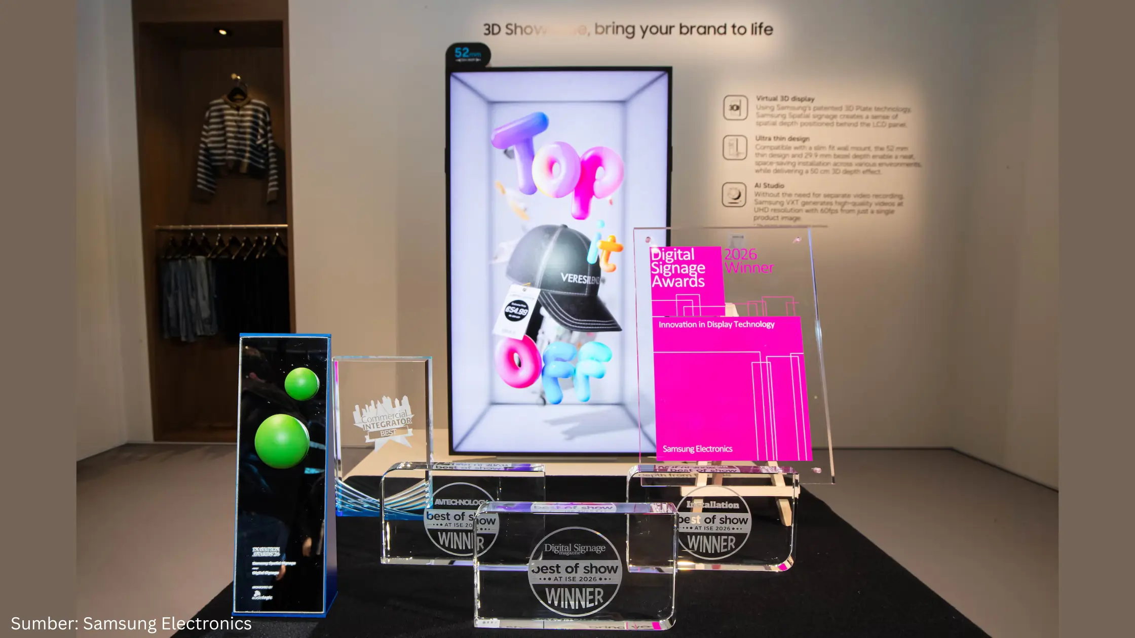 Samsung Kenalkan Spatial Signage, Tampilkan Konten 3D Tanpa Perangkat Tambahan