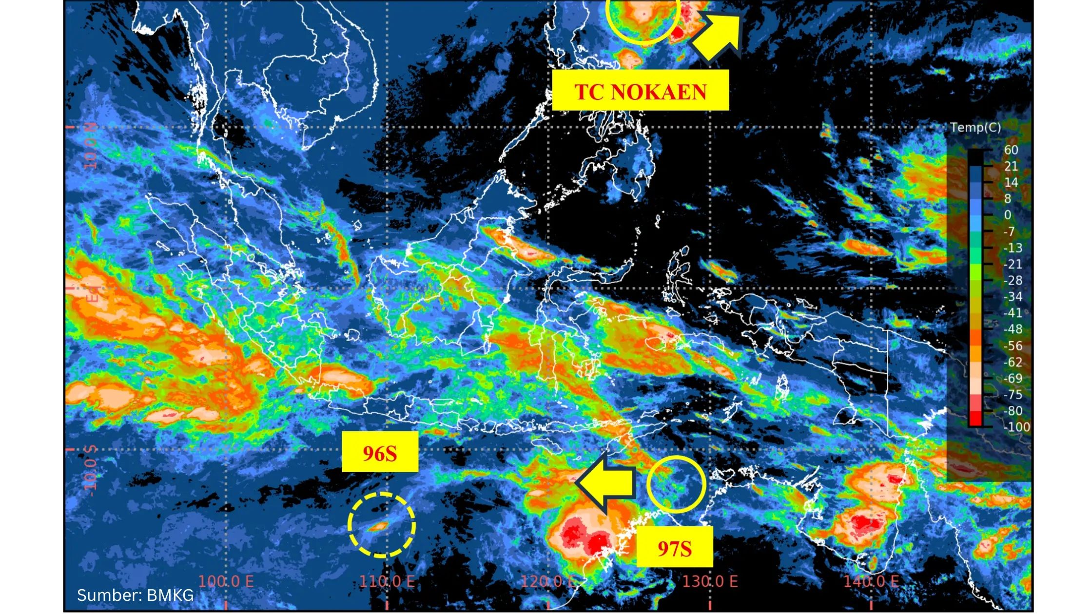 Tiga Sistem Siklonik Ancam Cuaca Indonesia, BMKG Keluarkan Peringatan Dini