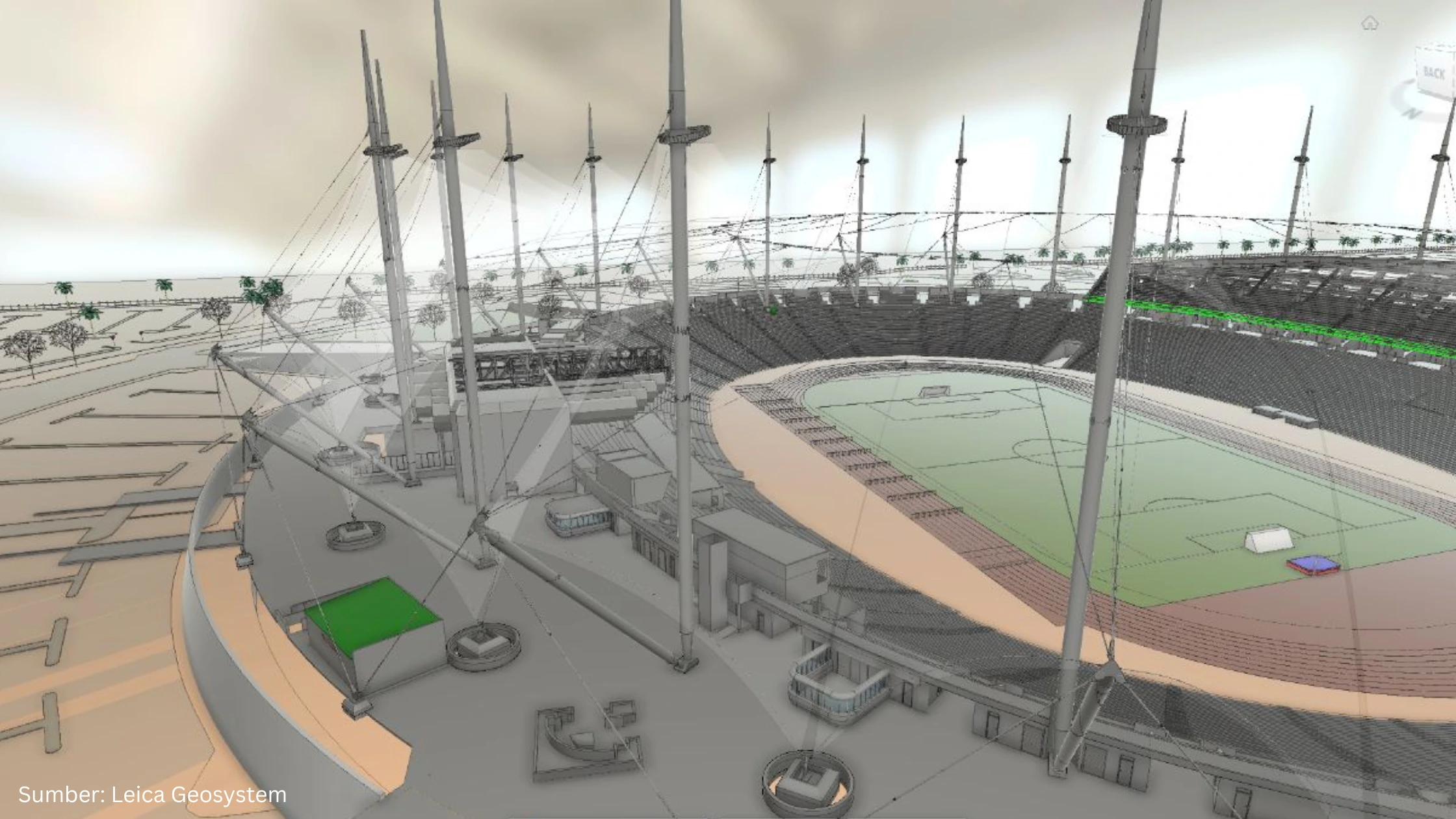 Transformasi Spasial Stadion King Fahd dengan Model 3D untuk Menyambut Piala Dunia 2034