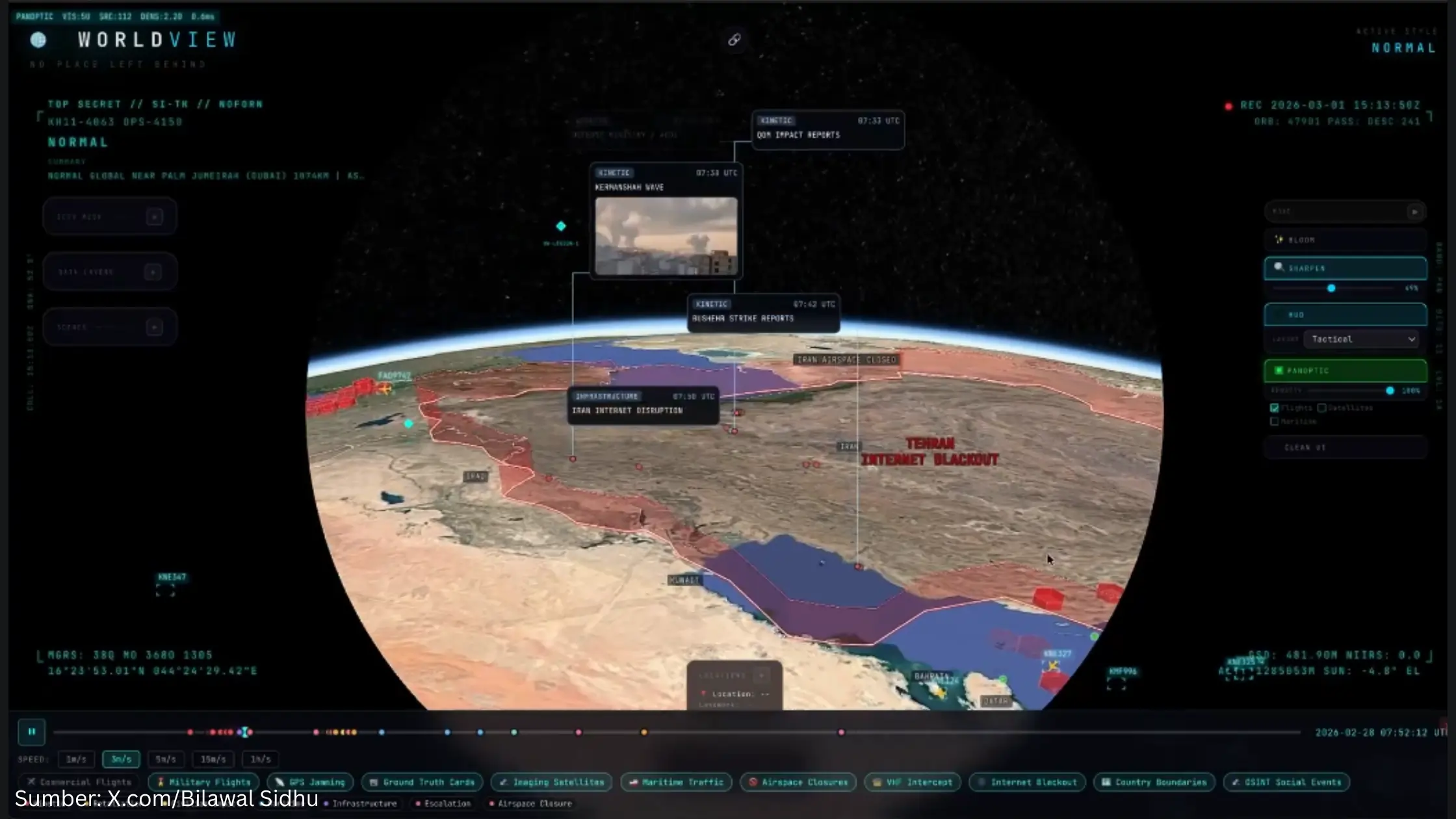 Visualisasi 4D Serangan AS ke Iran Manfaatkan Open Intelligence Berbasis Geospasial, Begini Cara Kerjanya